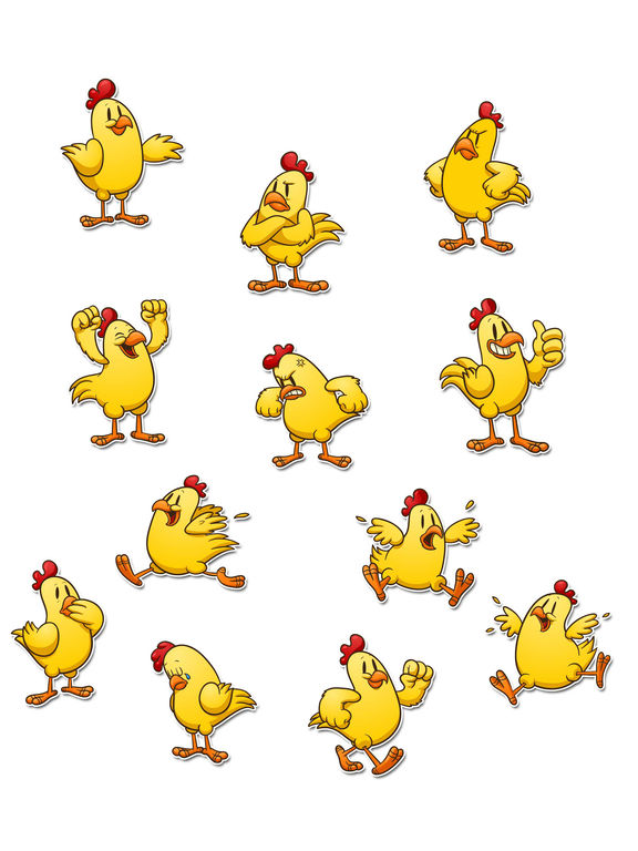 Cute Chicken Expressions Stickers screenshot 4