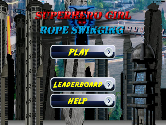 A Superhero Girl Rope Swinging - City This Dusk Till Dawn And Fly Game screenshot 6