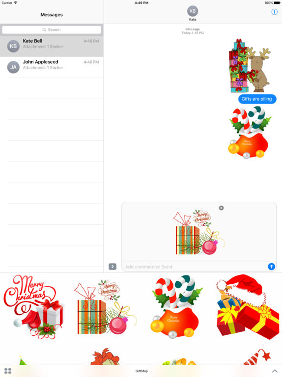 GiftMoji - Christmas Gift Stickers for iMessage screenshot 6