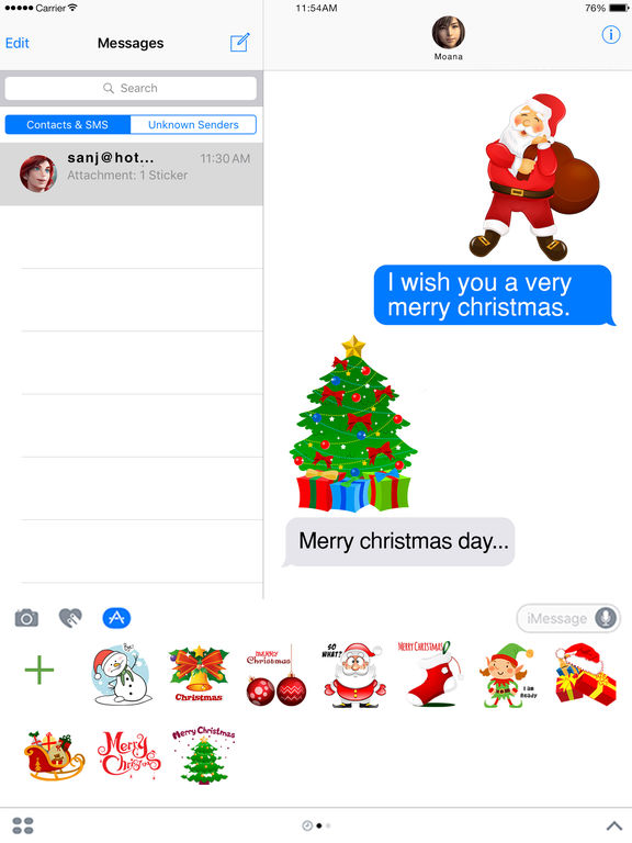 ChristmasMoji - Christmas Stickers for iMessage screenshot 5