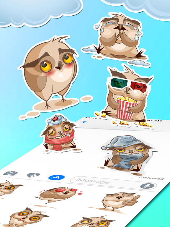 Cute Owl Stickers 2017 screenshot 4