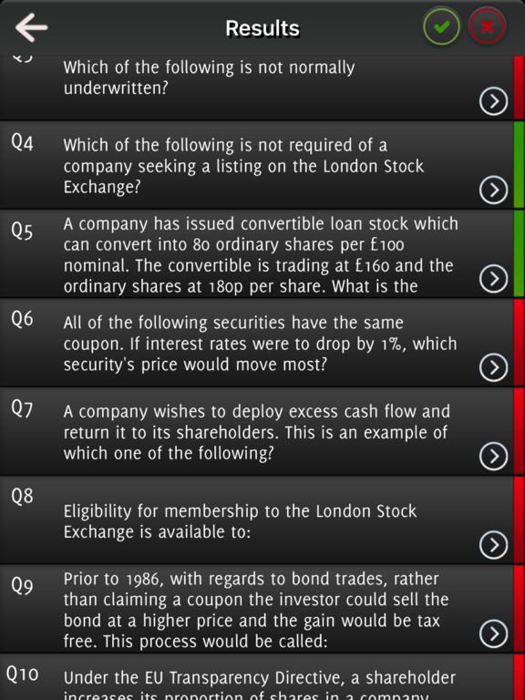 Securities Test Question screenshot 8